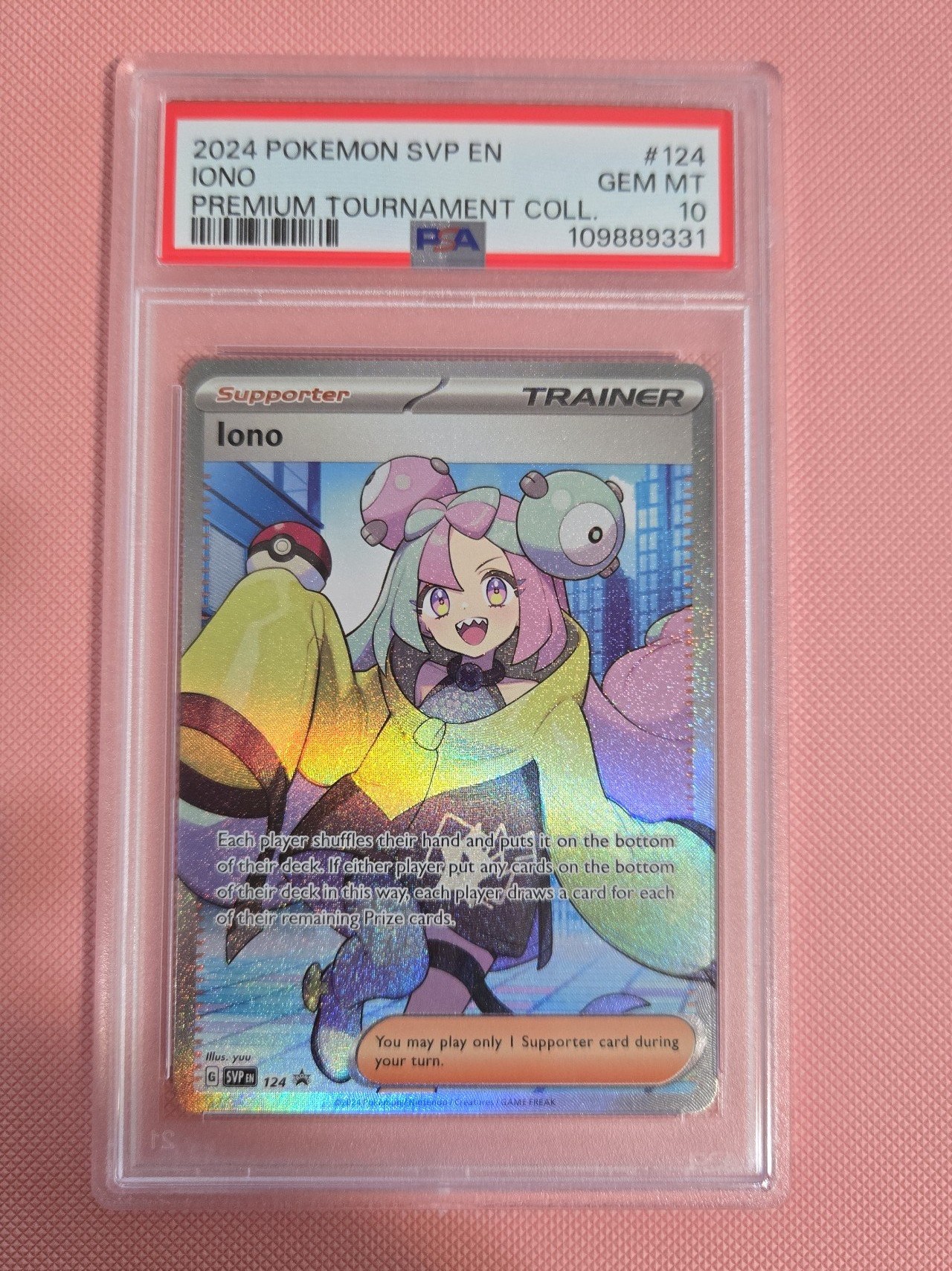 2024 IONO #124 PREMIUM TOURNAMENT COLLECTION PROMO PSA 10