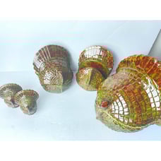 Mosaic Ceramic Turkey Thanksgiving Dinnerware