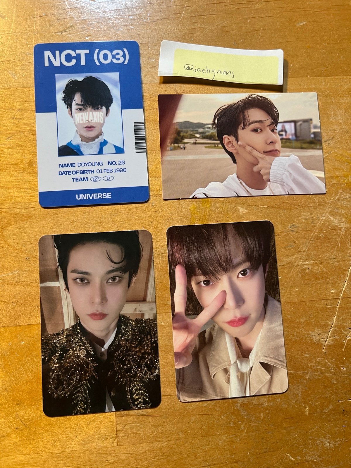 misc nct doyoung photocards