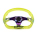 JDM Universal 6-Hole 326mm Vip Yellow Crystal Bubble Neo Spoke Steering Wheel
