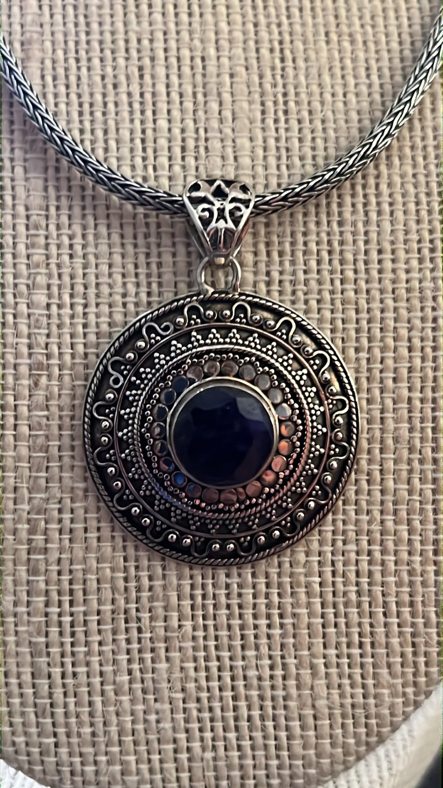 Sapphire pendant