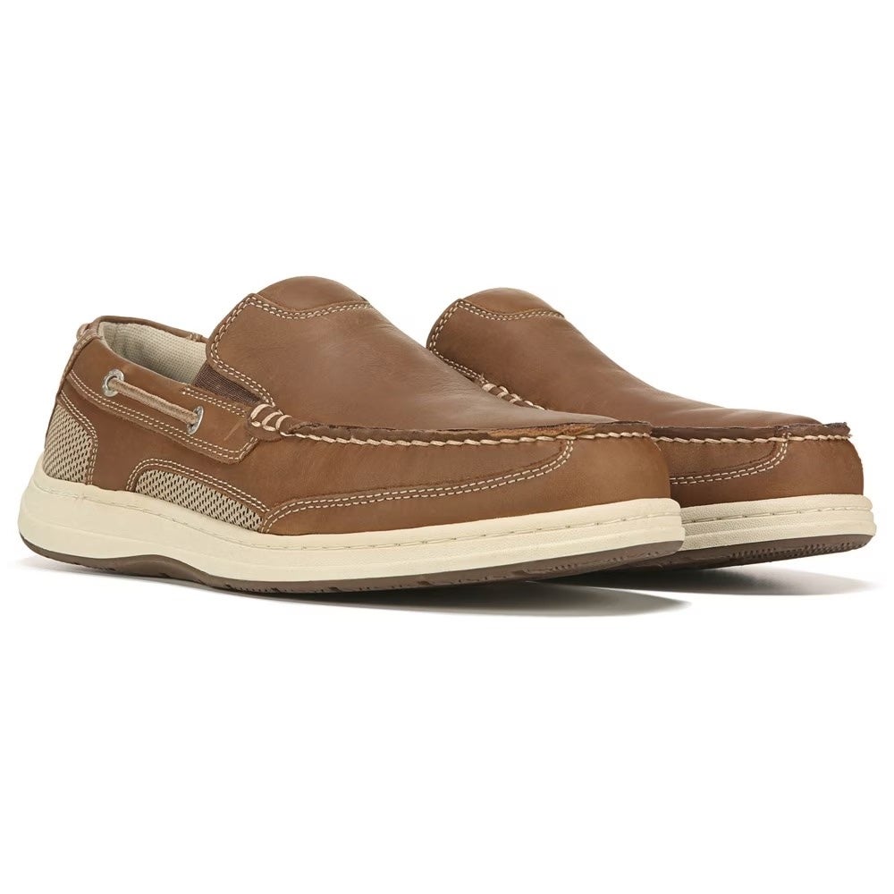 Dockers Tiller Dark Tan Boat Shoes Size 8.5 Excellent Condition