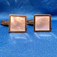 Vintage Swank mother of Pearl square cufflinks
