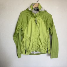 Marmot Jacket Women’s Medium Green Windproof Water Resistant Rain Hood Outdoors