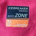 Icebreaker Merino Women's Bodyfit Zone XL Orange Long Sleeve Baselayer