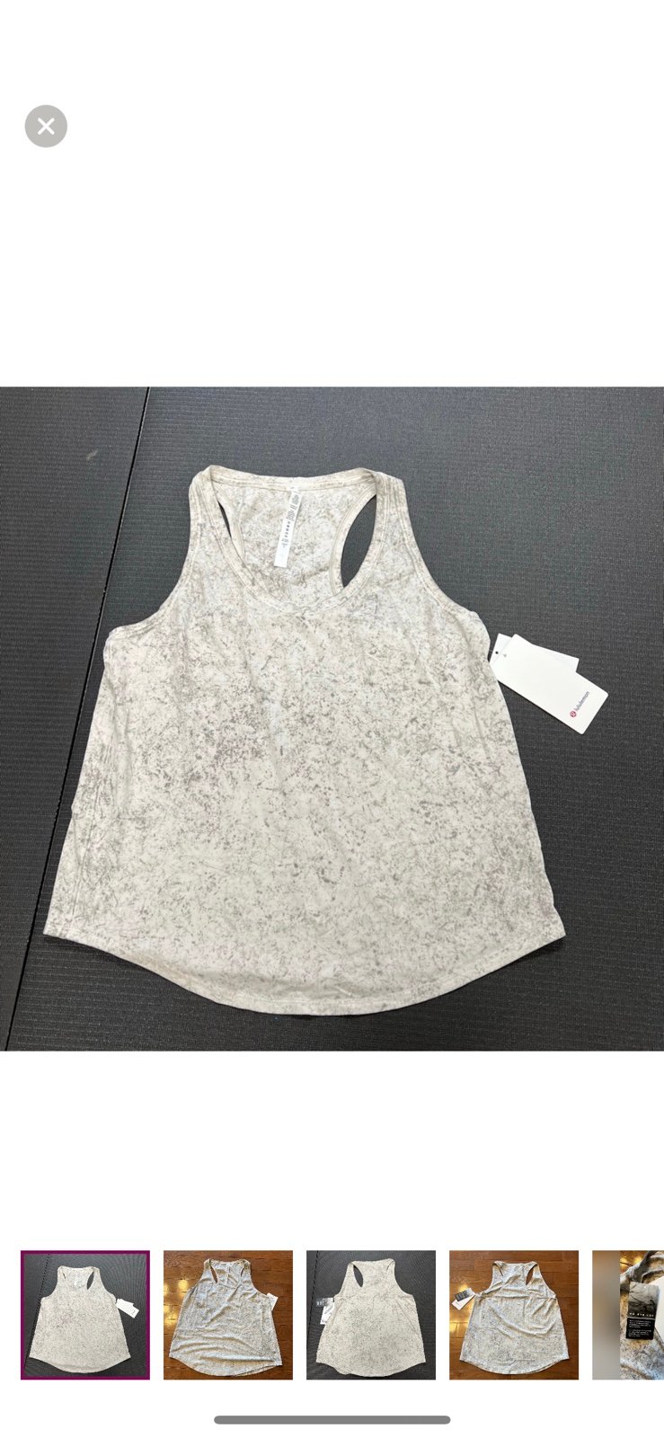 LULULEMON LOVE TANK-NWT-CIRRUS WASH WHITE OPAL RAW LINEN ROVER-12
