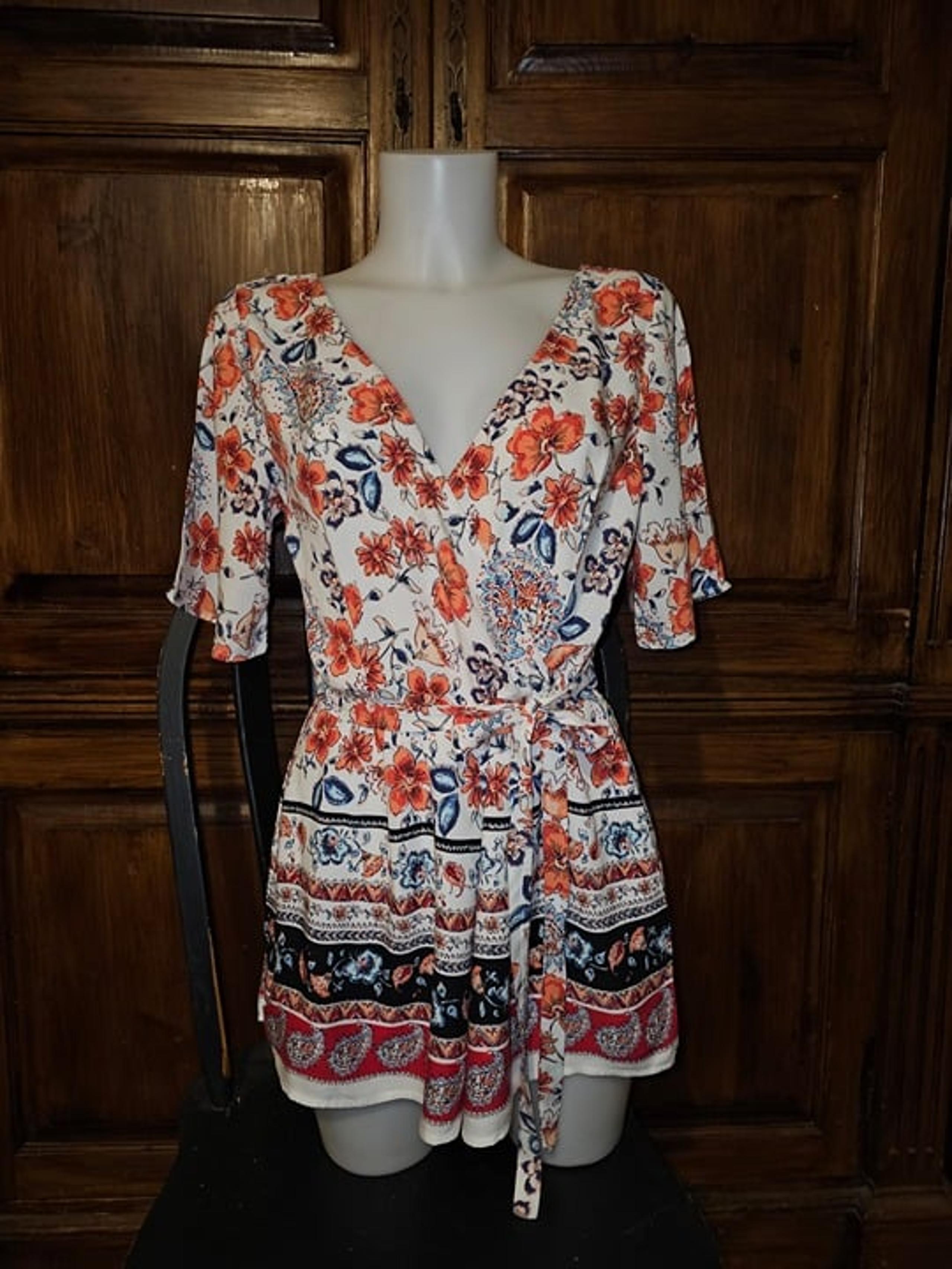 Women's S Blue Rain romper