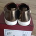 Bally Signature Red White Stripe Bronze Slip On sneaker Size 36