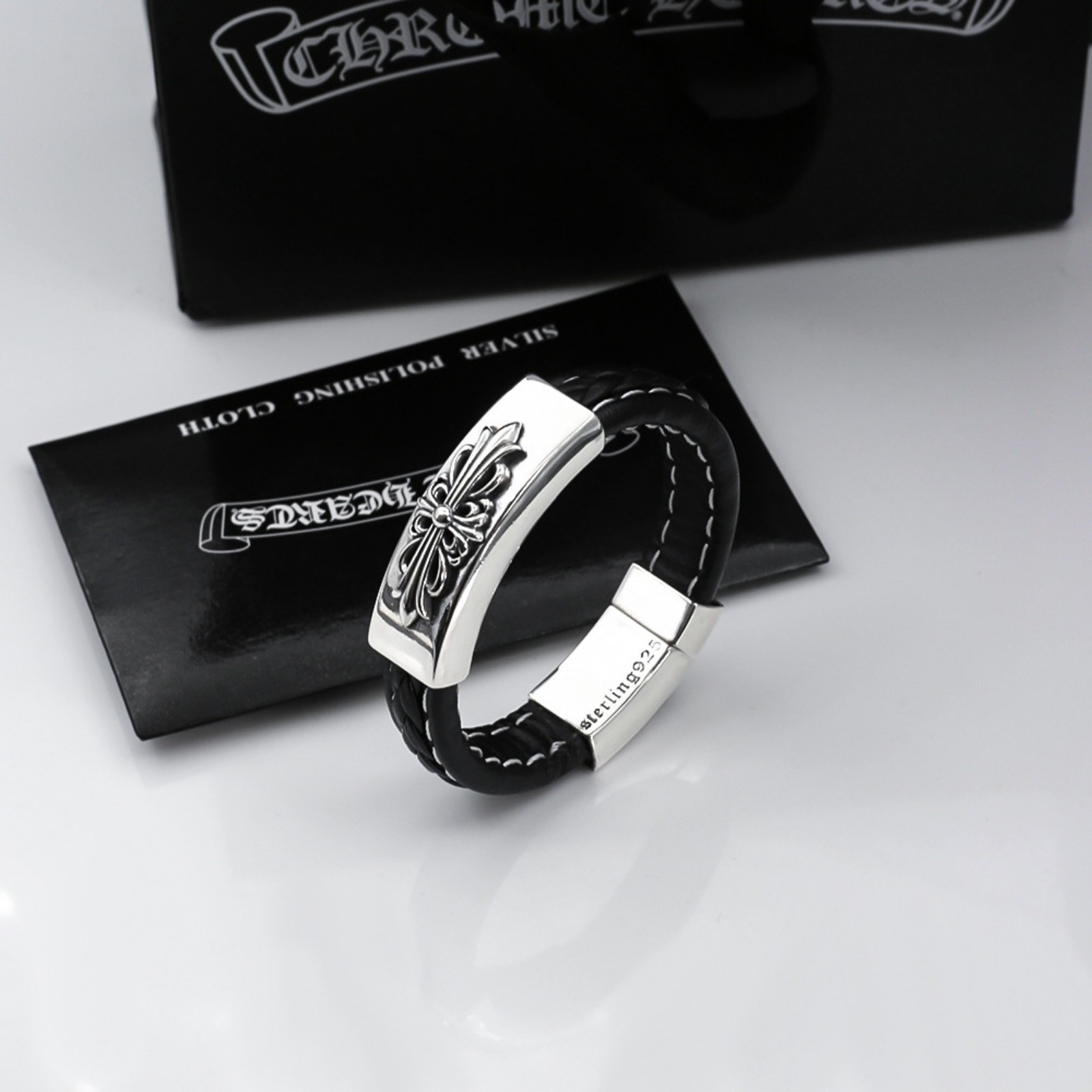 Crusader leather bracelet