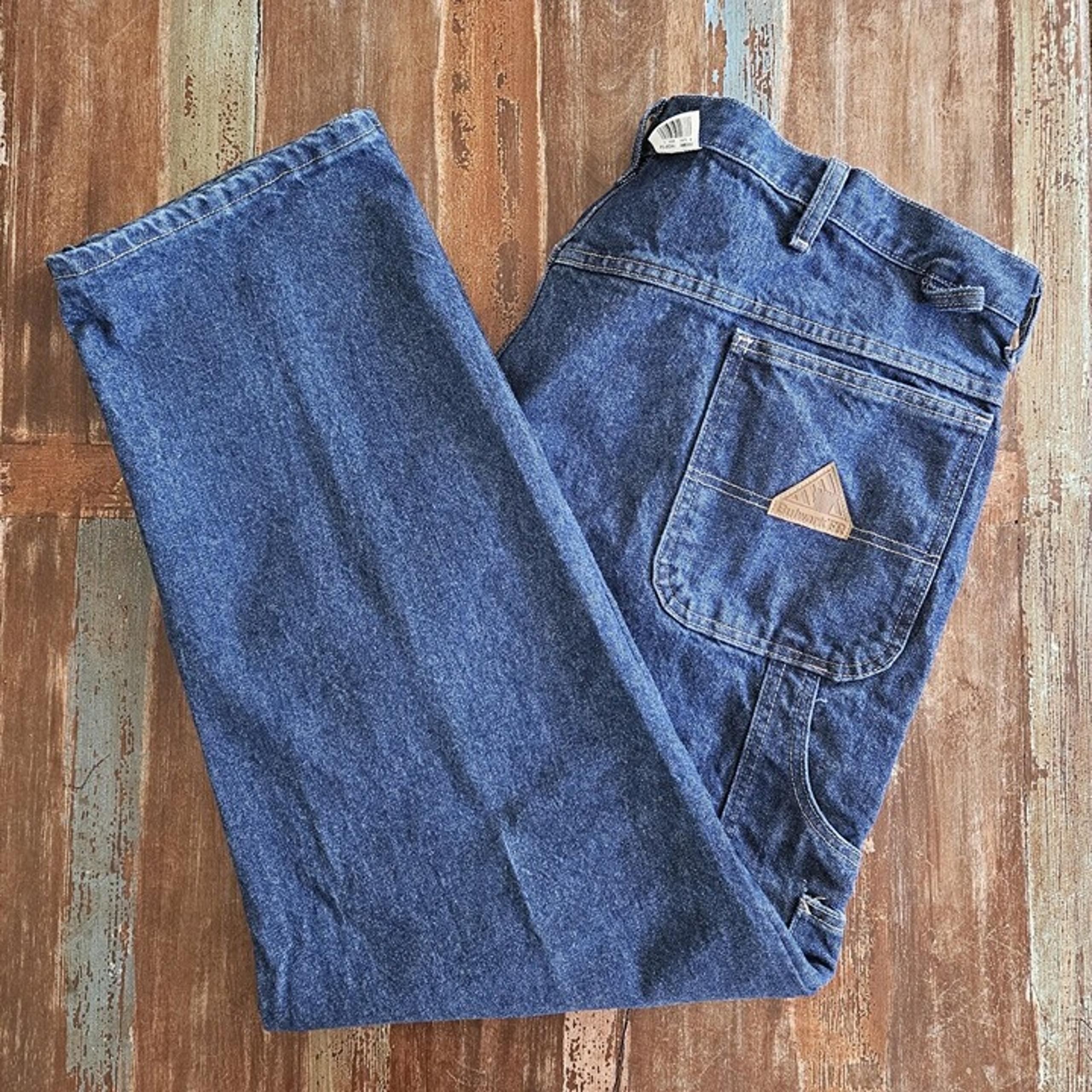 Bulwark FR Jeans Men's Size 46x32 Blue Carpenter Canvas Flame Resistant PEJ8DW5