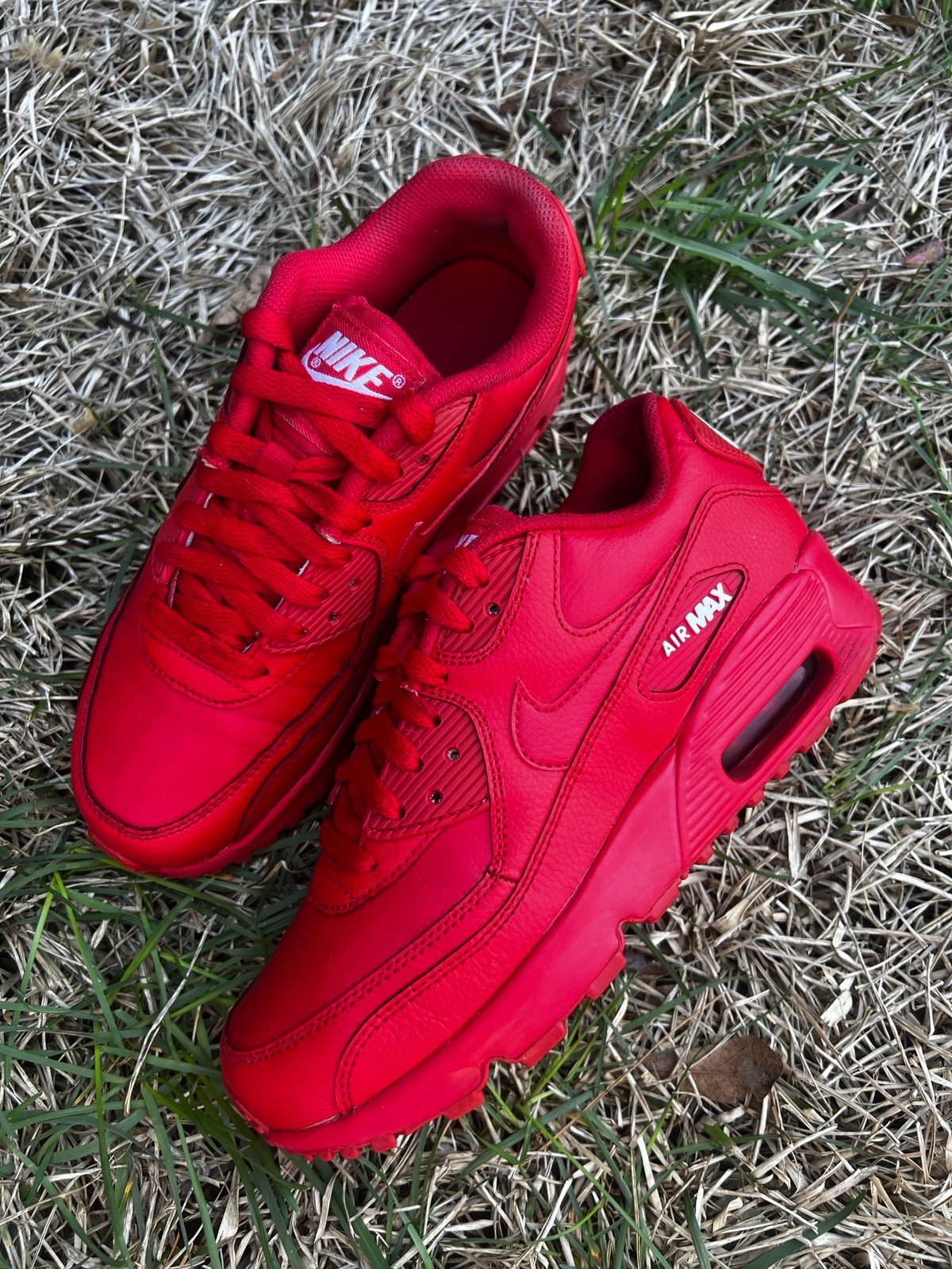 CLEAN Nike Air Max 90 Gym Red size 4.5 Youth Shoes Kids