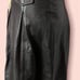 BOD & CHRISTENSEN Sissy Smooth Leather Flare Midi Skirt