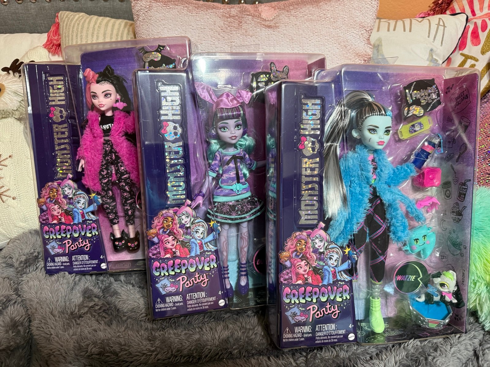 NIB Monster High Creepover Party - Frankie, Draculaura and Twyla