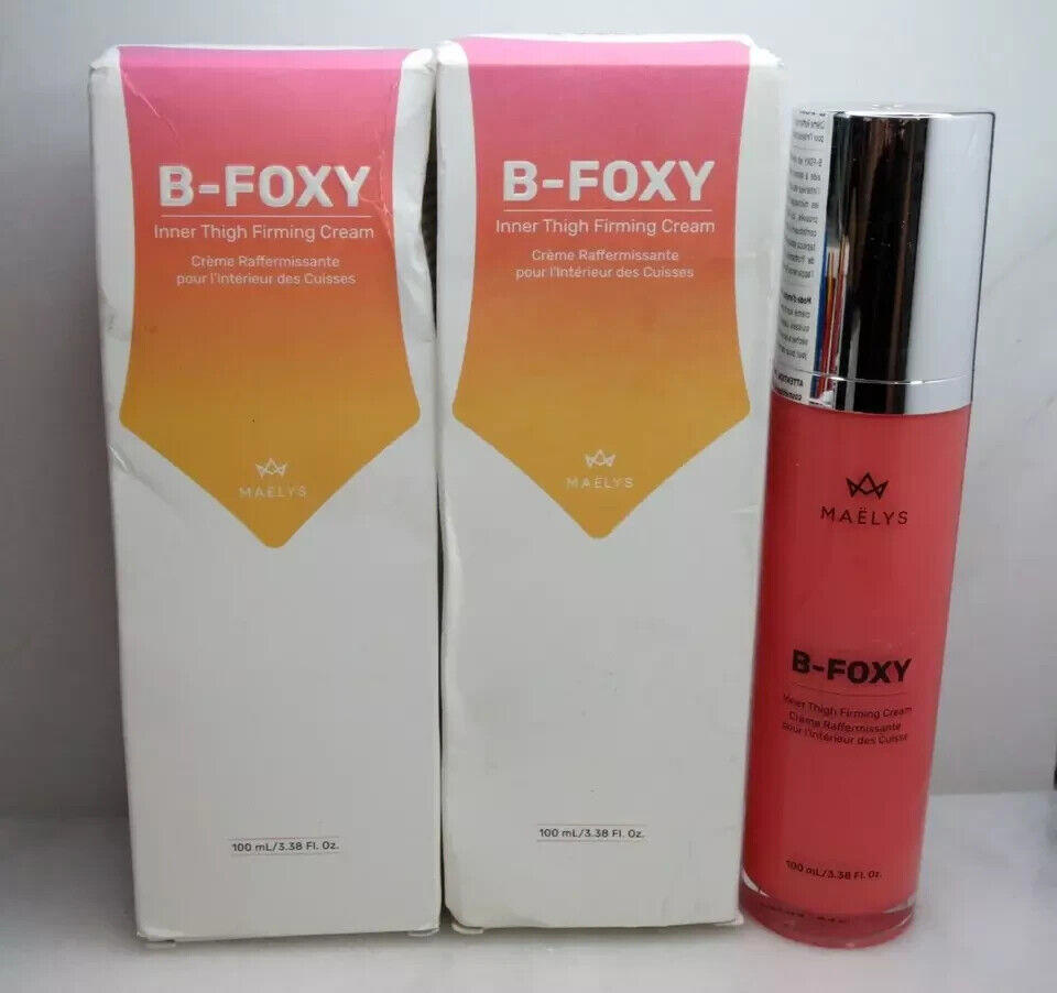 MAELYS B-FOXY INNER THIGH FIRMING CREAM 3.38 OZ BOXED LOT OF 2 EXP: 2026