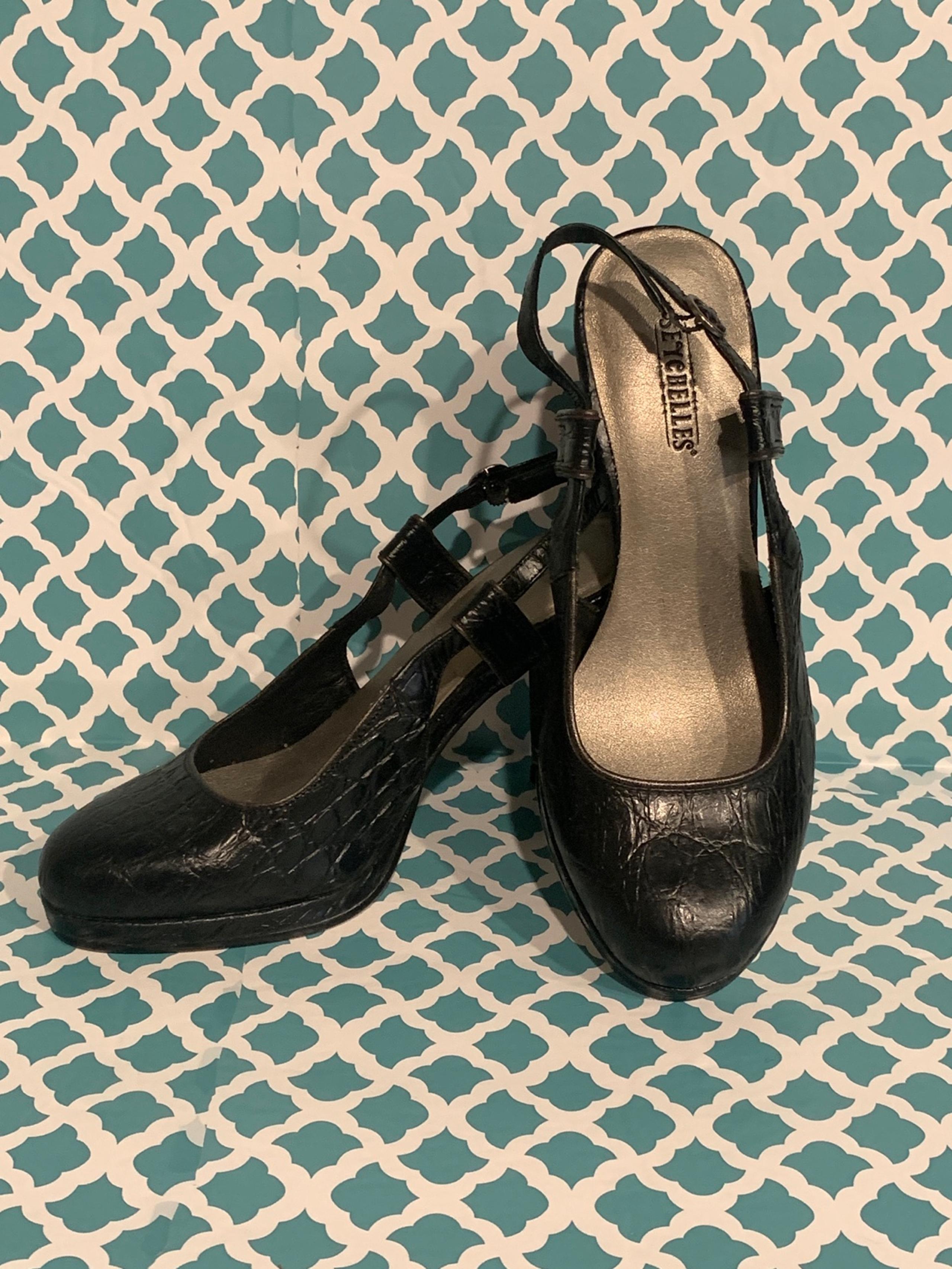 Seychelles Slingback Leather Pumps Heels Size 7