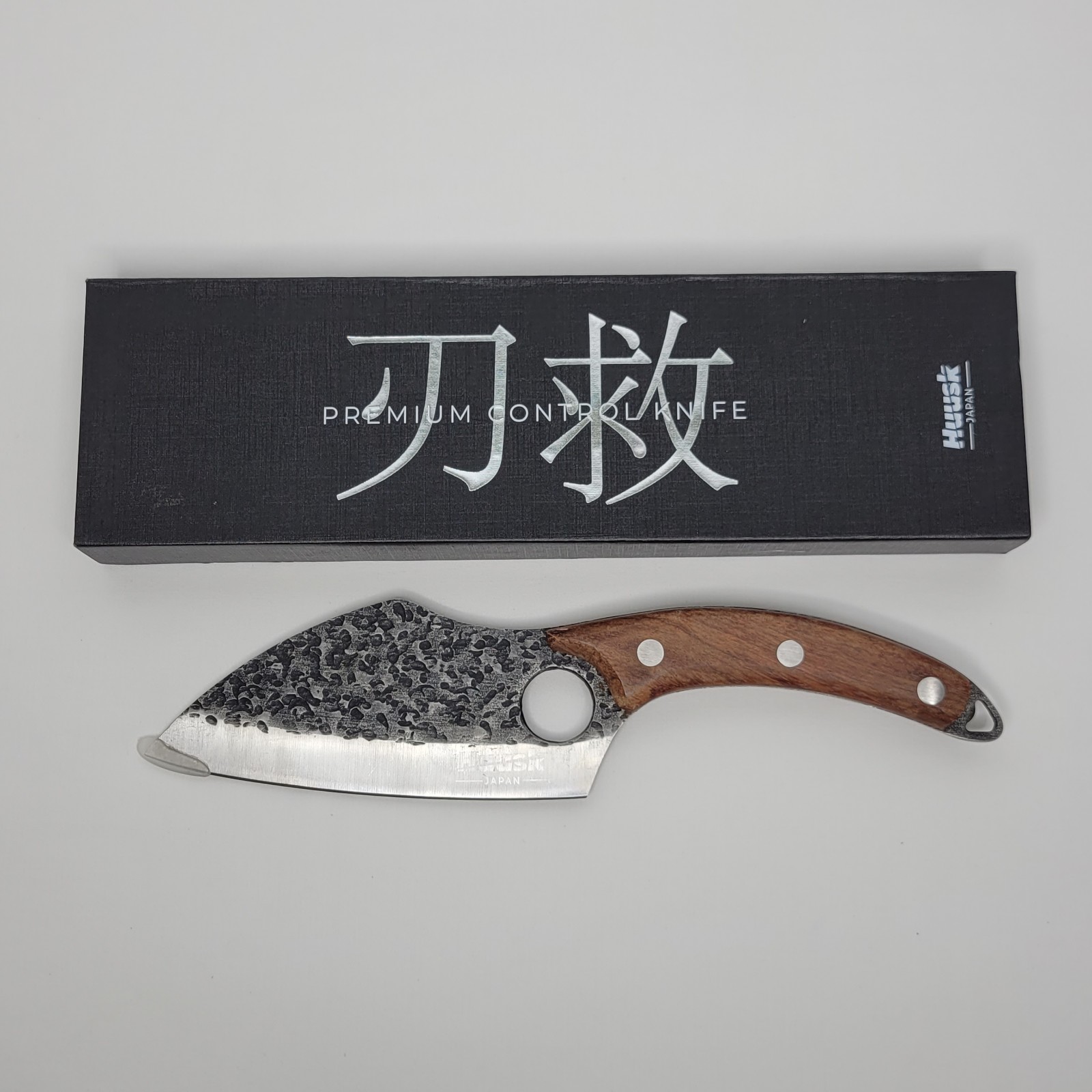 Huusk Chef Knife Japan Kitchen Hand Forged Stainless Steel Rosewood 6.3" Long