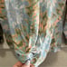 Democracy Three Quarter Sleeve Scoop Neck Twist Hem Abstract Print Knit Top XL