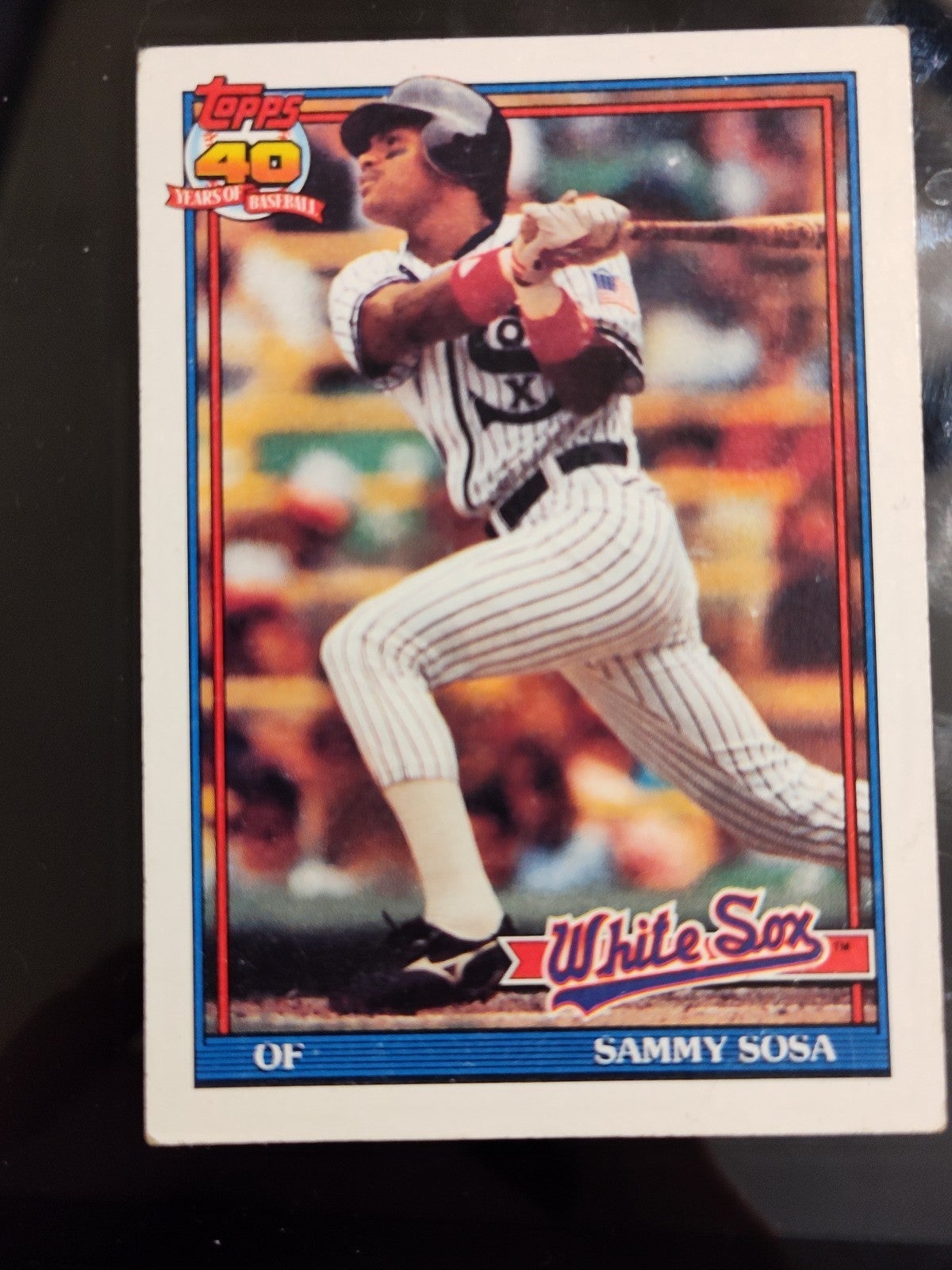 **ERROR CARD** WRONG BIRTHDATE Topps 40 years of baseball Sammy Sosa