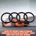 Audi Q7 Front Grille Rings Emblem Gloss Black 2017 - 2022 4M0-853-605-2ZZ 316MM