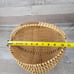 Vintage Buttocks Basket 1931 Farmer High School Brass Placard Gather Egg Easter