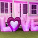 9 FT Inflatable Long Love Letters with LED Lights