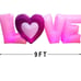 9 FT Inflatable Long Love Letters with LED Lights