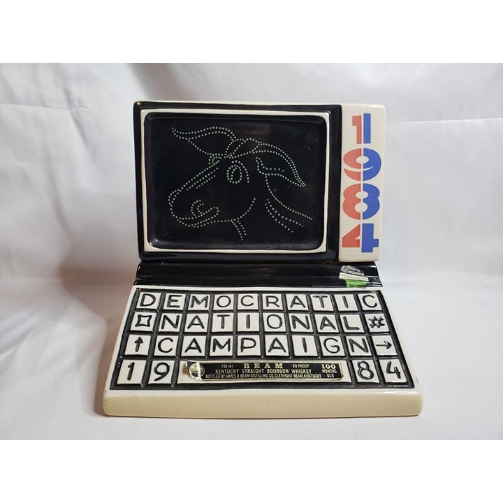 Jim Beam 1984 Political Democratic Campaign Computer Decanter