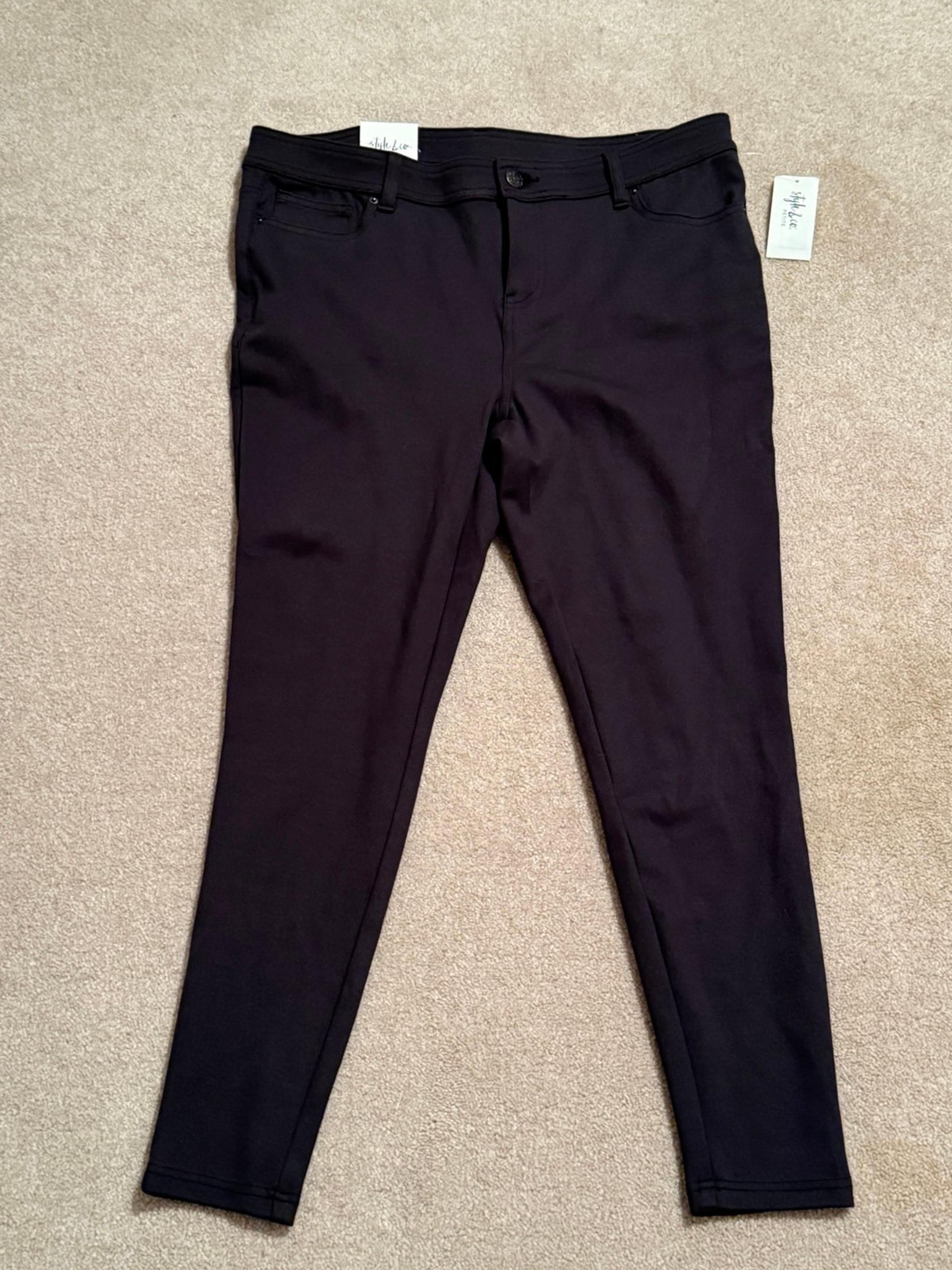 Style & Co Core Fashion Skinny Leg Pull on Pants, PXL
