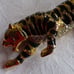 TIGER VINTAGE BROOCH WITH CRYSTALS