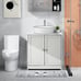 24 Bathroom Vanity Cabinet Single Wood Vessel Sink Top Sink Cabinet Modern