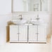 24 Bathroom Vanity Cabinet Single Wood Vessel Sink Top Sink Cabinet Modern