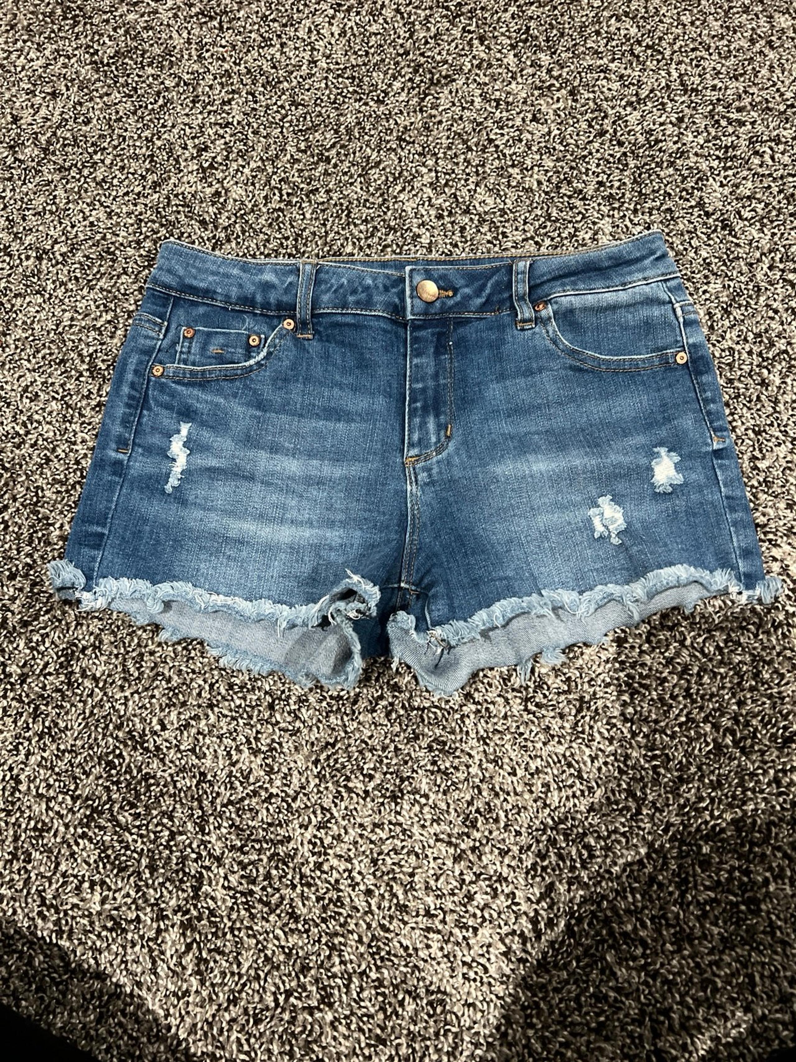Tractr size 14 girls stretch jean shorts