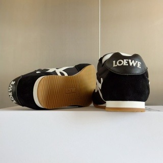 Loewe Black and White Vintage Sneakers