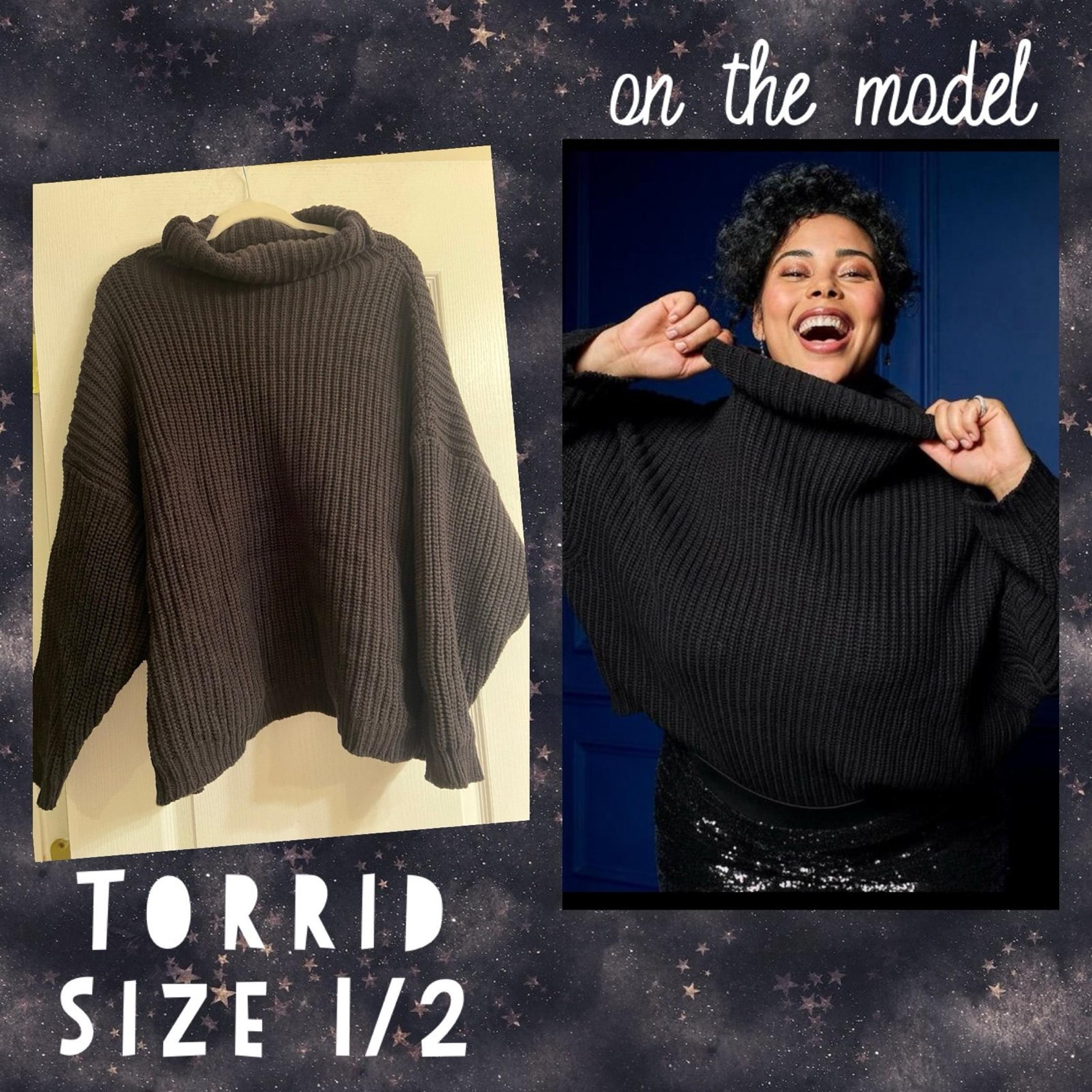 Torrid Chunky Pullover Mock Neck Sweater - size 1/2