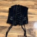 Black leather corset Fredericks oh Hollywood