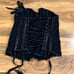 Black leather corset Fredericks oh Hollywood