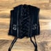 Black leather corset Fredericks oh Hollywood