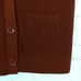 Uniqlo U Ribbed Sleeveless Cardigan Women S Brown V-neck Knit Button Pockets