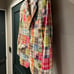60s Cotton Plaid Patchwork Tailored Jacket