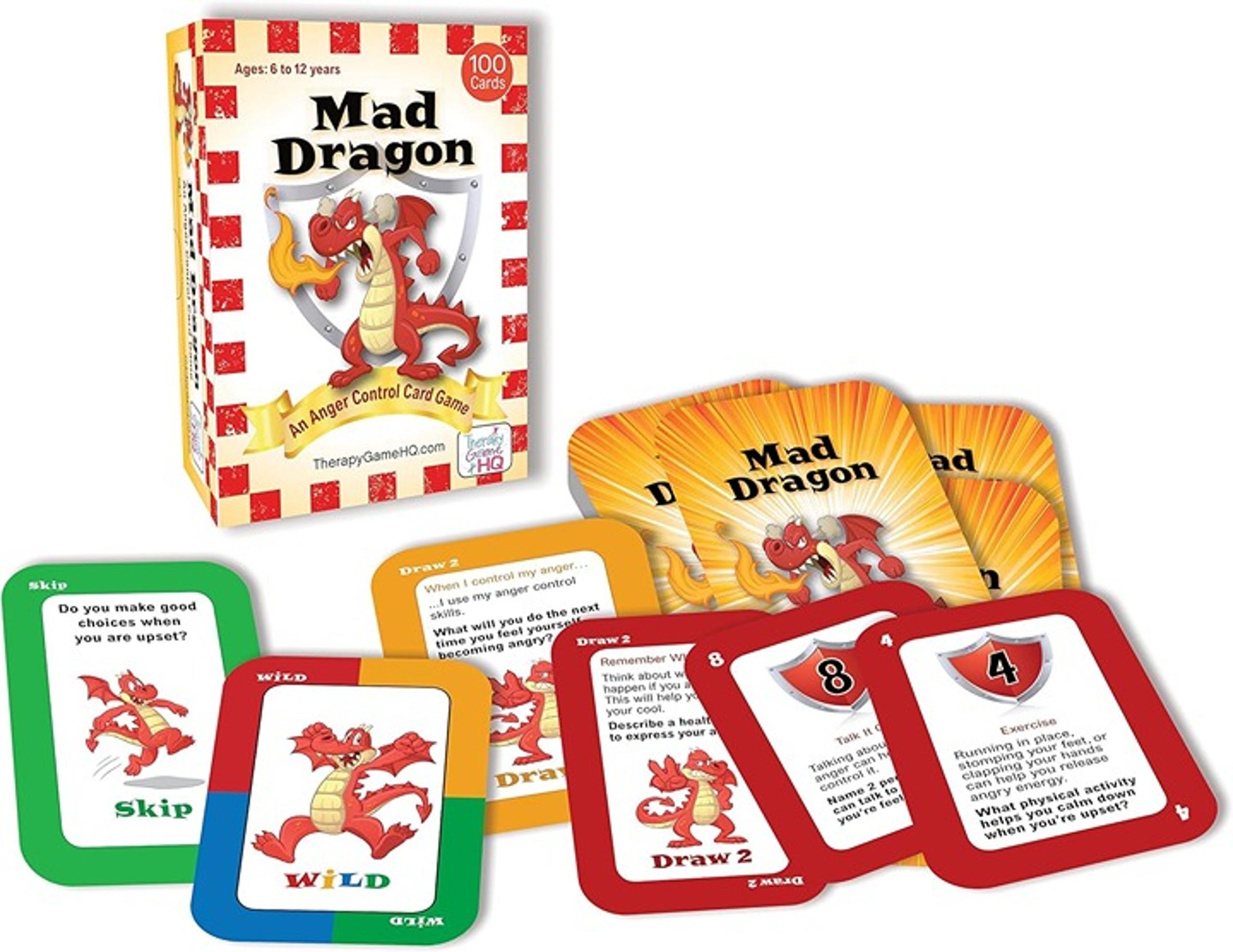 Mad Dragon - An Anger Control Card Game - Like New in Box