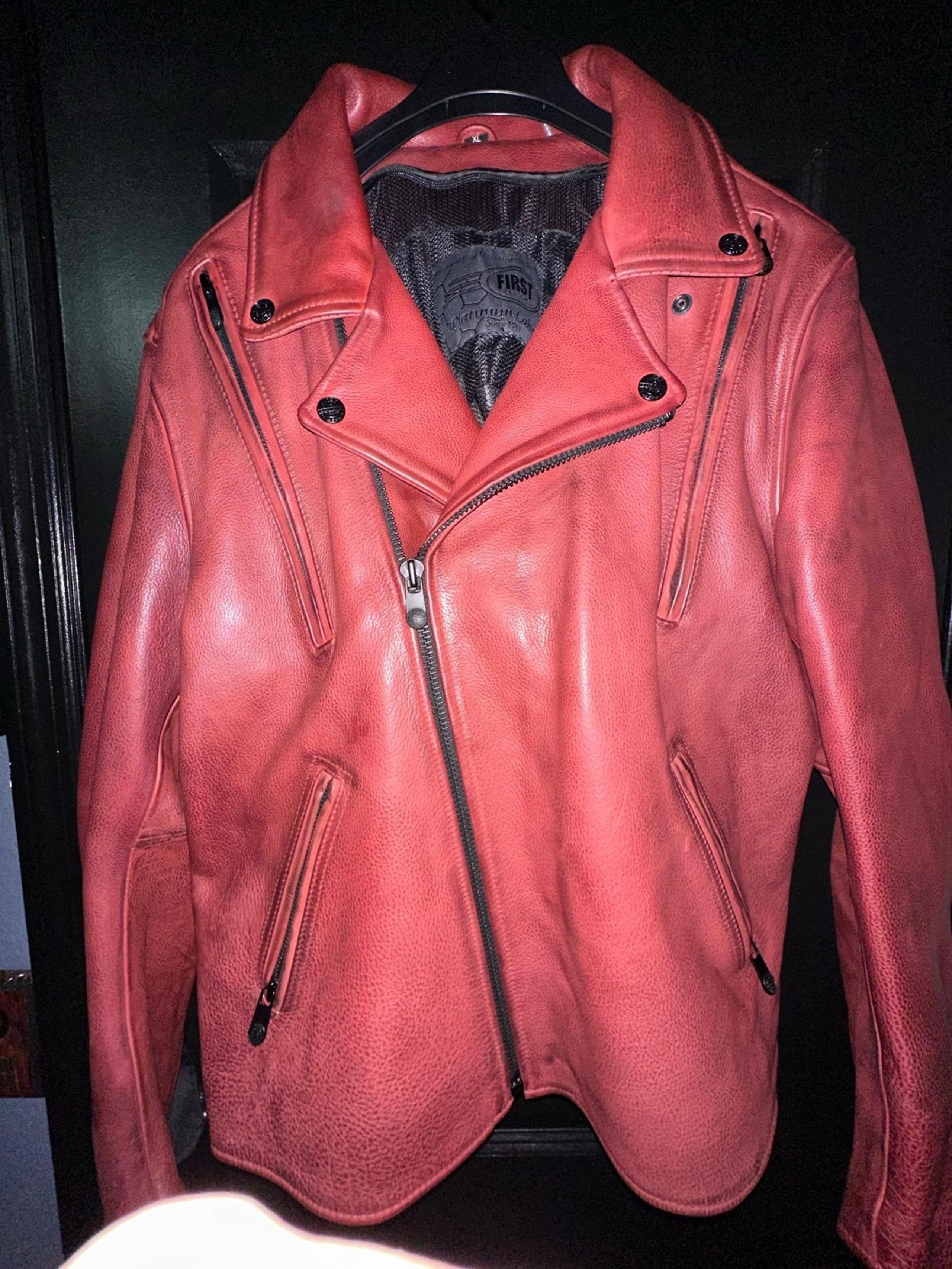 leather jacket men XL
