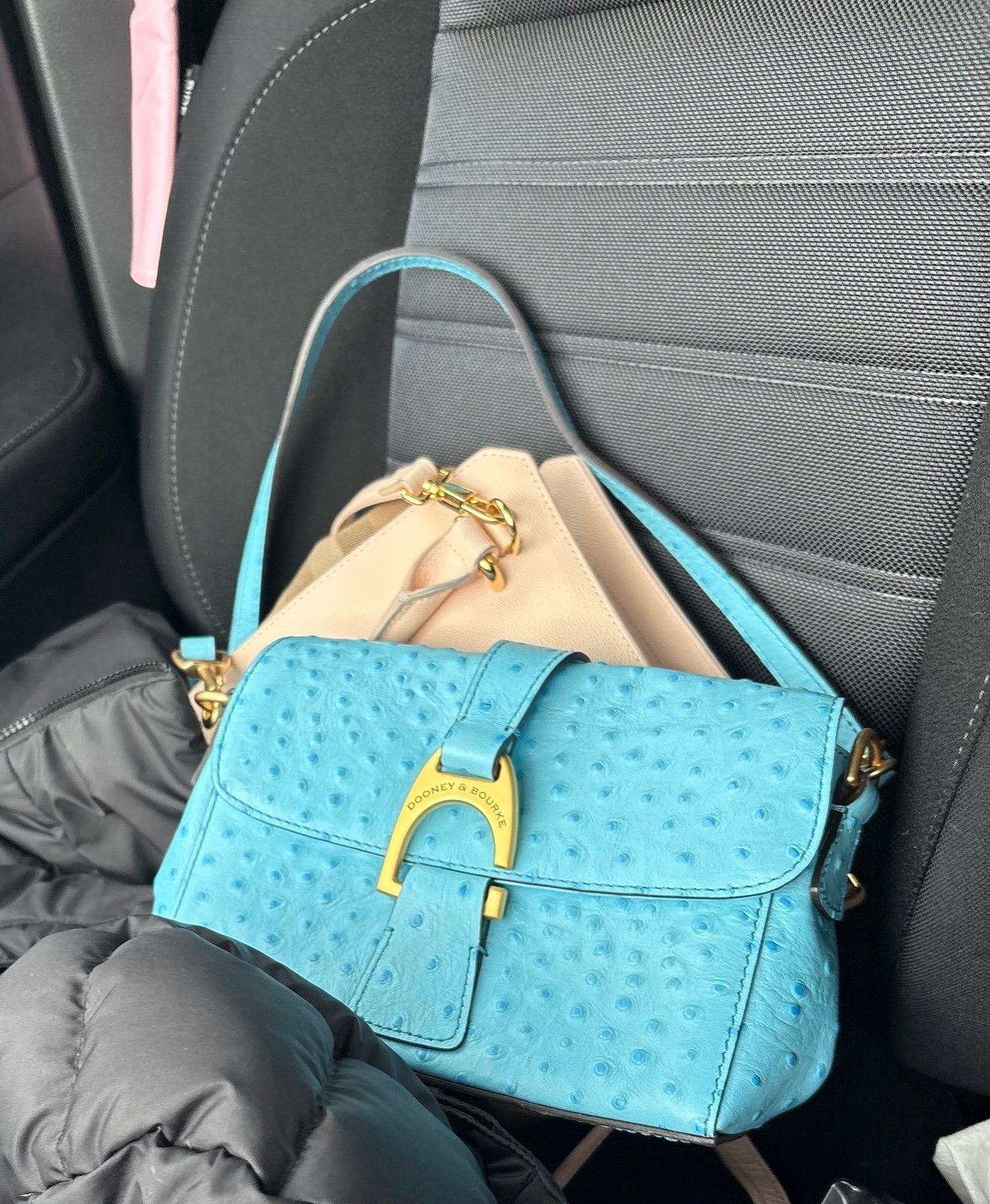 Dooney & Bourke Ostrich Kyra Pool blue