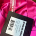 Norma Kamali Rectangle Jog Jumpsuit Barbie Pink SMALL Plunging Velvet Kimono NEW