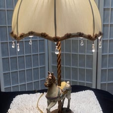 Carousal Horse Lamp w/Shade