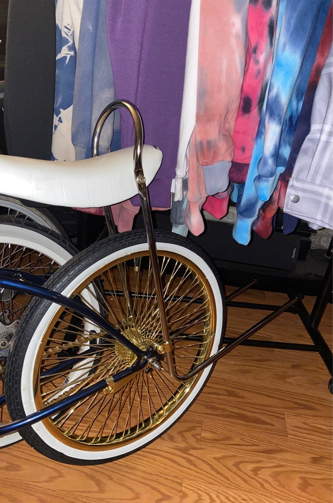 lowrider bike chrome sissy bars