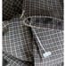 NEW Pierre Cardin Men's Brown Small Check 100% Cotton Dress Shirt Size Medium
