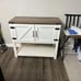 NEW Farmhouse Double Door Coffee Bar Cabinet, White
