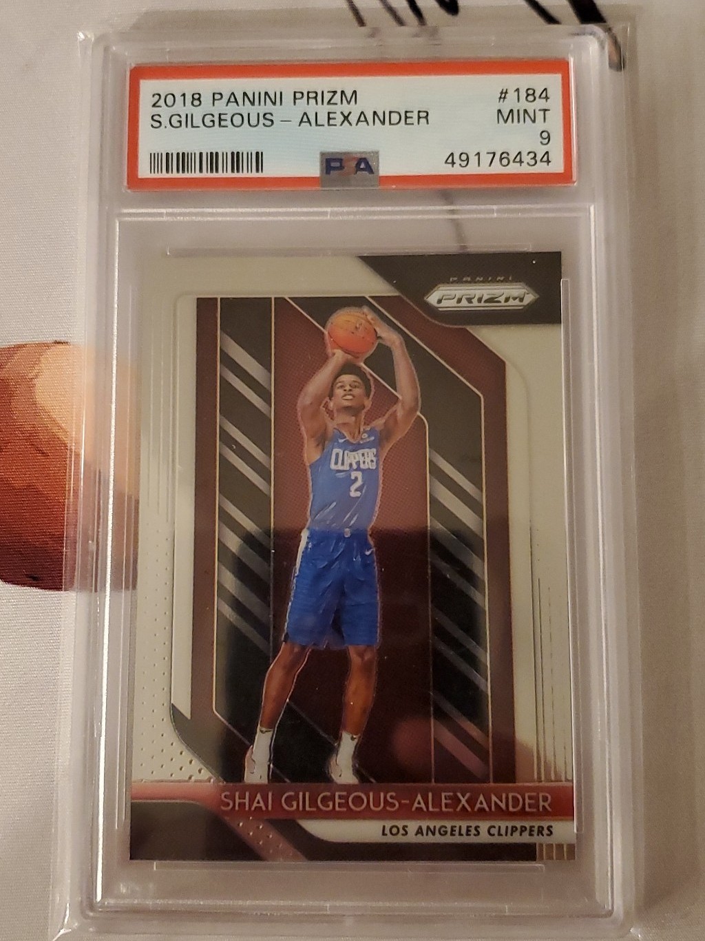 Shai Gilgeous Alexander Rookie PSA9