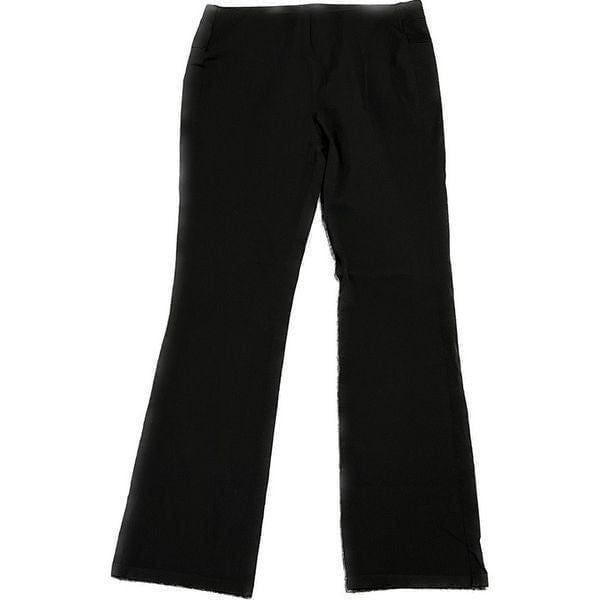 Soft surroundings, pull on flair ankle jeans zip pockets, stretchy medium,