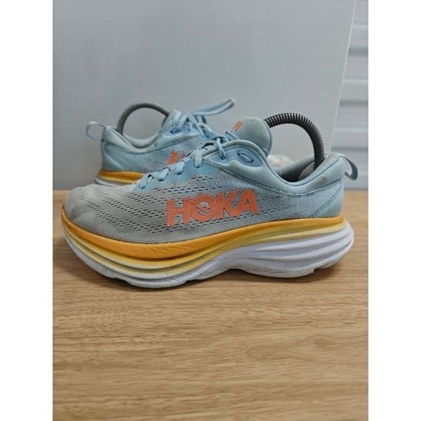 Hoka One One Bondi 8 “Summer Song” Women's Running Shoes Size 8.5 B Wide